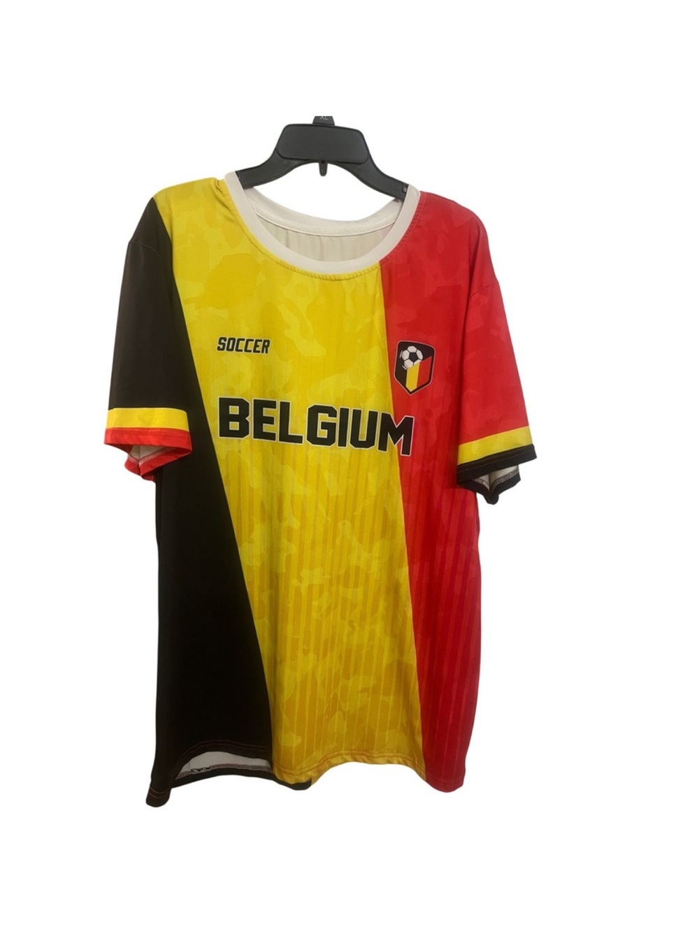 Belgium Soccer Jersey - Black, Yellow & Red | Size 2XL - Picture 6 of 7